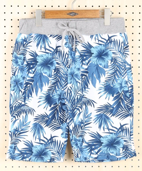 OUTDOOR PRODUCTS(アウトドアプロダクツ)の「【OUTDOOR PRODUCTS】総柄ショーツ 裏毛プリント ウェストリブ仕様(スウェットパンツ・メンズ・ホワイト/ブラック/カーキ/ネイビー/グリーン/ライトブルー/スミクロ/グレー/レッド/ブルー・LARGE/X-LARGE/MEDIUM/SMALL)」の9枚目の写真