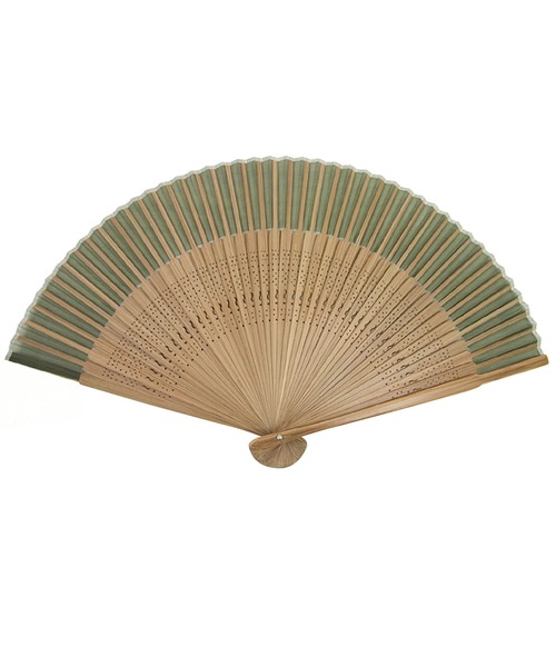 KYOETSU（キョウエツ）の「扇子袋付き茶骨正絹扇子（和装小物・メンズ・ホワイト/ライトブルー/ブラック/パープル/ネイビー/ブラウン/ピンク/イエロー/グリーン/コーラル/レッドパープル・フリー）」の18枚目の写真