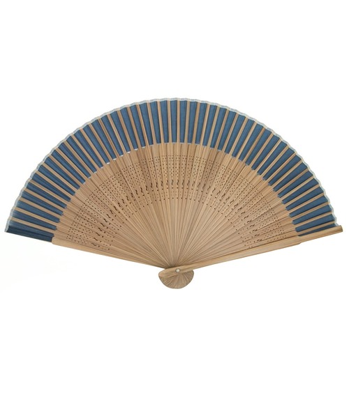 KYOETSU（キョウエツ）の「扇子袋付き茶骨正絹扇子（和装小物・メンズ・ホワイト/ライトブルー/ブラック/パープル/ネイビー/ブラウン/ピンク/イエロー/グリーン/コーラル/レッドパープル・フリー）」の14枚目の写真