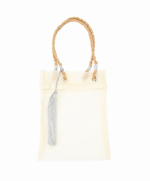 HEY!MrsROSE(ヘイミセスローズ)の「HEY!MrsROSE(ヘイ!ミセスローズ)Shell handle beads BAG(ハンドバッグ・レディース・ブラック/グリーン・FREE)」の6枚目の写真