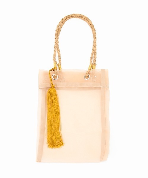 HEY!MrsROSE(ヘイミセスローズ)の「HEY!MrsROSE(ヘイ!ミセスローズ)Shell handle beads BAG(ハンドバッグ・レディース・ブラック/グリーン・FREE)」の4枚目の写真