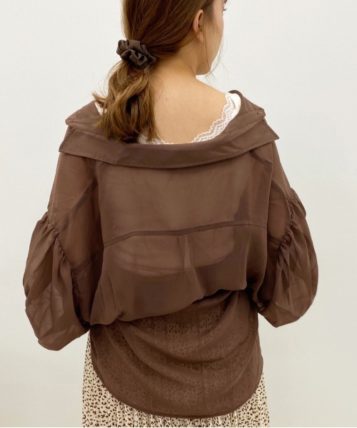 apres jour（アプレジュール）の「シア―シャツ3点SET【ZOZOTOWN限定アイテム】（シャツ/ブラウス・レディース・ライトベージュ/ラベンダー/モカ/ダークブラウン・フリー）」の7枚目の写真