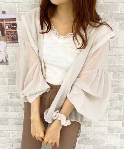 apres jour（アプレジュール）の「シア―シャツ3点SET【ZOZOTOWN限定アイテム】（シャツ/ブラウス・レディース・ライトベージュ/ラベンダー/モカ/ダークブラウン・フリー）」の13枚目の写真