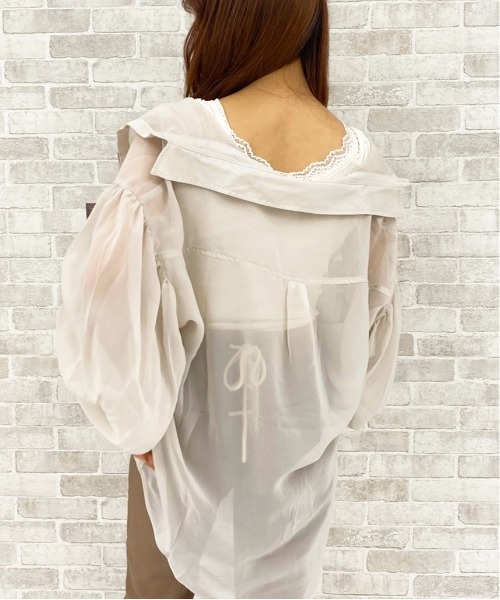 apres jour（アプレジュール）の「シア―シャツ3点SET【ZOZOTOWN限定アイテム】（シャツ/ブラウス・レディース・ライトベージュ/ラベンダー/モカ/ダークブラウン・フリー）」の14枚目の写真