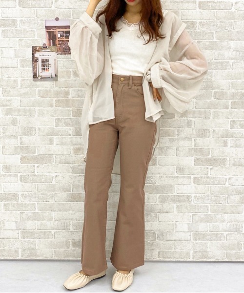 apres jour（アプレジュール）の「シア―シャツ3点SET【ZOZOTOWN限定アイテム】（シャツ/ブラウス・レディース・ライトベージュ/ラベンダー/モカ/ダークブラウン・フリー）」の15枚目の写真