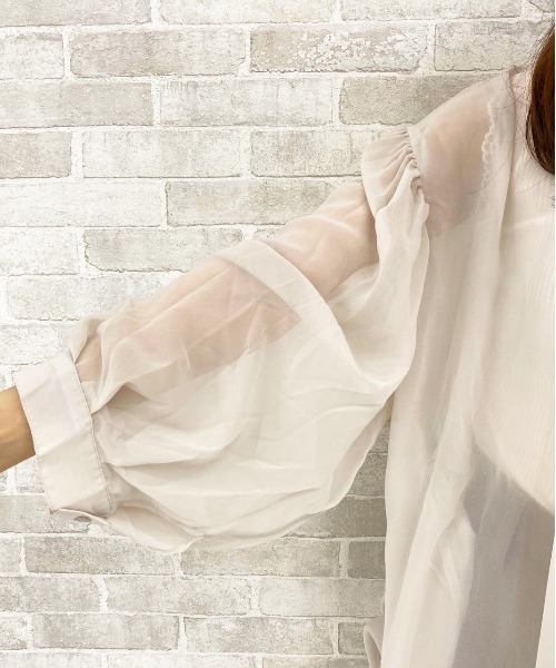 apres jour（アプレジュール）の「シア―シャツ3点SET【ZOZOTOWN限定アイテム】（シャツ/ブラウス・レディース・ライトベージュ/ラベンダー/モカ/ダークブラウン・フリー）」の19枚目の写真