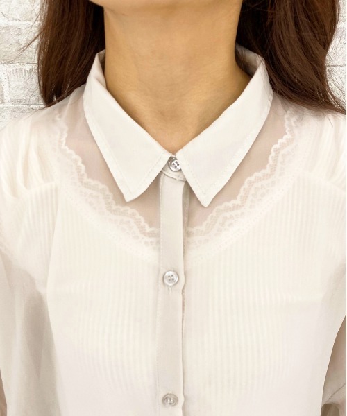 apres jour（アプレジュール）の「シア―シャツ3点SET【ZOZOTOWN限定アイテム】（シャツ/ブラウス・レディース・ライトベージュ/ラベンダー/モカ/ダークブラウン・フリー）」の20枚目の写真