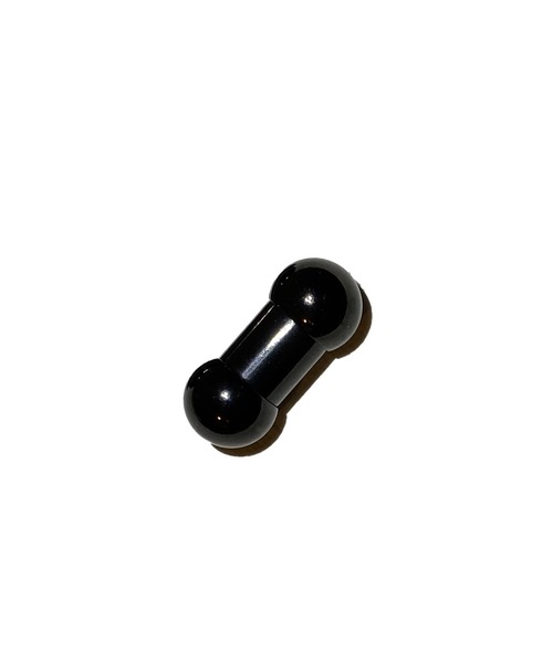 MORPH(モルフ)の「MORPH モルフ バーベルボディーピアス 0ゲージ 8mm~10mm(ピアス(片耳用)・メンズ・ブラック・8/10)」の2枚目の写真
