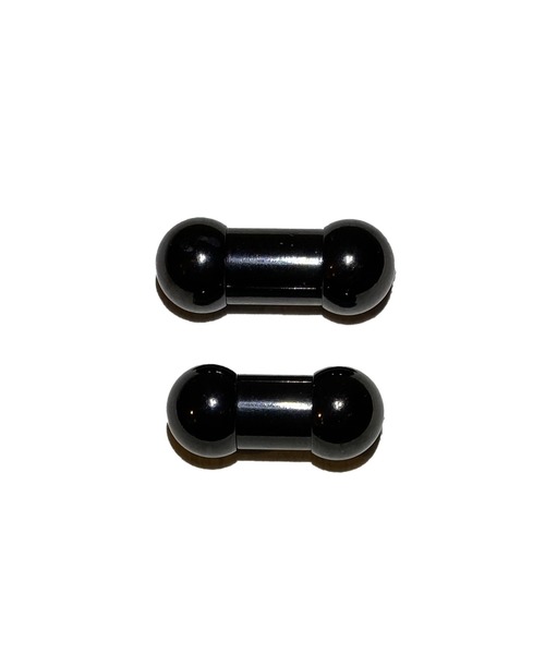 MORPH(モルフ)の「MORPH モルフ バーベルボディーピアス 0ゲージ 8mm~10mm(ピアス(片耳用)・メンズ・ブラック・8/10)」の3枚目の写真