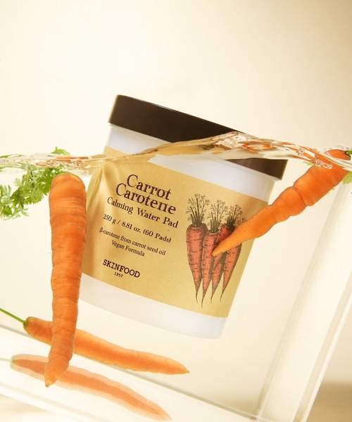 キャロットカロテン カーミングウォーターパッド 250g/60枚入り（化粧