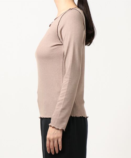 archives（アルシーヴ）の「アウトメロークルーネックプルオーバー（Tシャツ/カットソー・レディース・オフホワイト/ブラウン/ベージュ/ブルー・MEDIUM）」の5枚目の写真