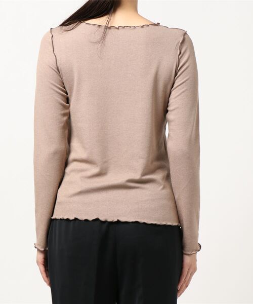 archives（アルシーヴ）の「アウトメロークルーネックプルオーバー（Tシャツ/カットソー・レディース・オフホワイト/ブラウン/ベージュ/ブルー・MEDIUM）」の6枚目の写真