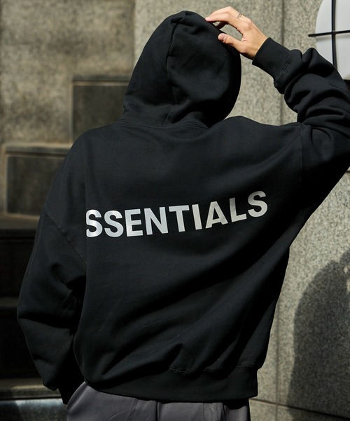 売り販促品 裏起毛 ESSENTIALS エッセンシャルズ パーカー