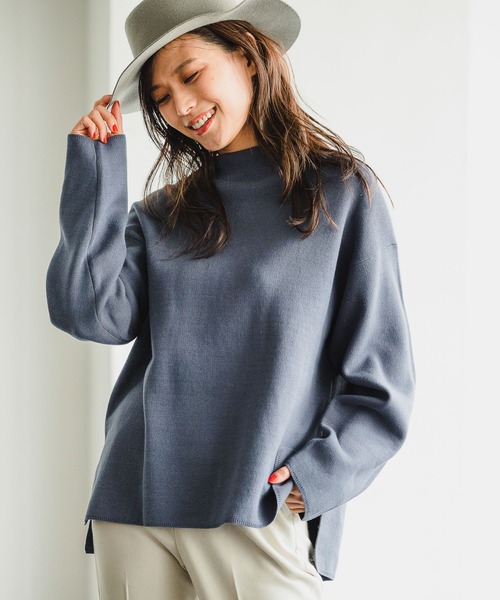 BAYFLOW(ベイフロー)の「メンキモウニットプルオーバー(ニット/セーター・レディース・ブラック/ブラウン/ブルー・FREE)」の3枚目の写真