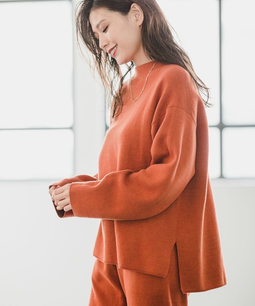 BAYFLOW(ベイフロー)の「メンキモウニットプルオーバー(ニット/セーター・レディース・ブラック/ブラウン/ブルー・FREE)」の4枚目の写真