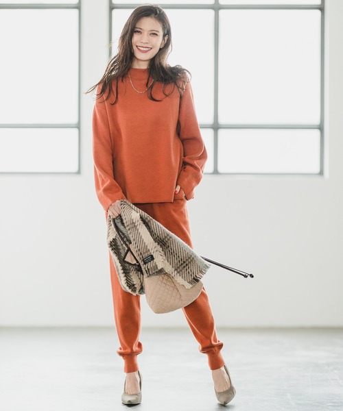 BAYFLOW(ベイフロー)の「メンキモウニットプルオーバー(ニット/セーター・レディース・ブラック/ブラウン/ブルー・FREE)」の7枚目の写真