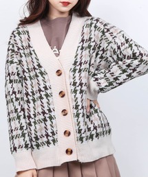 WC/千鳥柄カーディガン