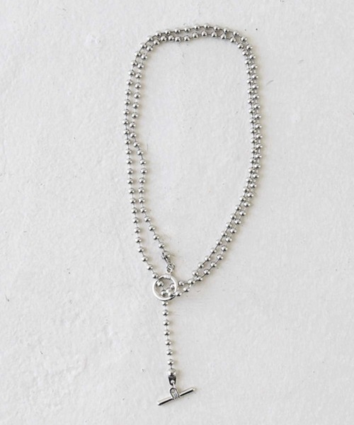 antiqua(アンティカ)の「ボールチェーンネックレス(ネックレス・レディース・シルバー・FREE)」の9枚目の写真