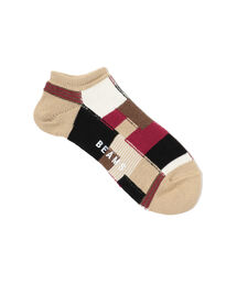 BEAMS / パッチワーク コットン アンクルソックス