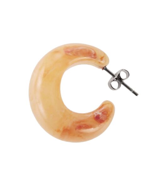 MURUA（ムルーア）の「クリアマーブルピアス（ピアス（両耳用）・レディース・ベージュ/カーキ・FREE）」の4枚目の写真