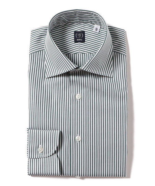 Beams F ロンドンストライプ ワイドカラー シャツ ビジネスシャツ Beams F ビームスエフ のファッション通販 Zozotown