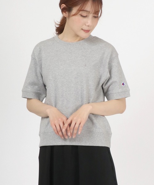 Champion(チャンピオン)ワンポイントロゴ半袖スウェットトレーナー