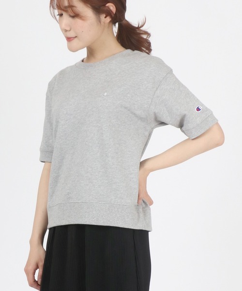 Champion(チャンピオン)ワンポイントロゴ半袖スウェットトレーナー
