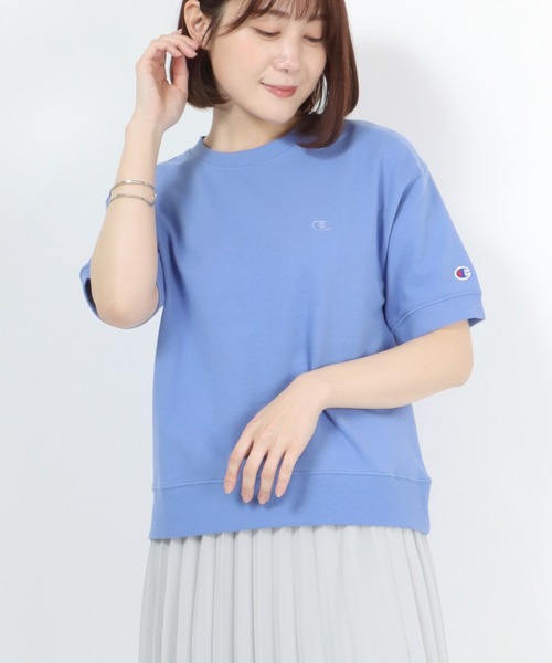 Champion(チャンピオン)ワンポイントロゴ半袖スウェットトレーナー