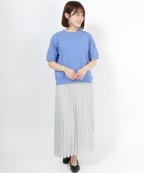 Champion(チャンピオン)ワンポイントロゴ半袖スウェットトレーナー