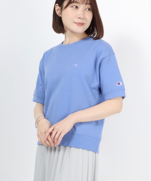 Champion(チャンピオン)ワンポイントロゴ半袖スウェットトレーナー
