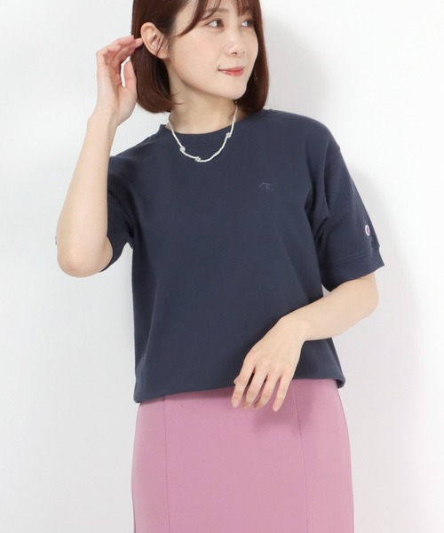 Champion(チャンピオン)ワンポイントロゴ半袖スウェットトレーナー