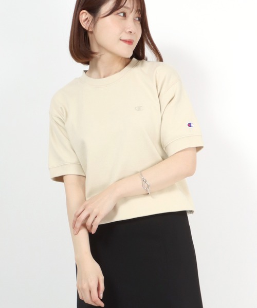 Champion(チャンピオン)ワンポイントロゴ半袖スウェットトレーナー