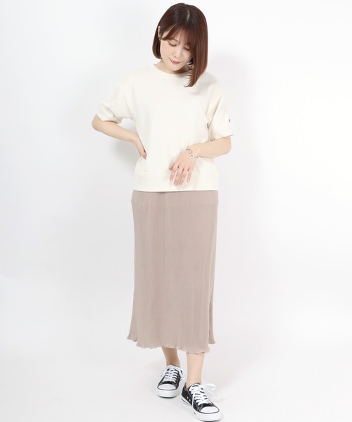 Champion(チャンピオン)ワンポイントロゴ半袖スウェットトレーナー