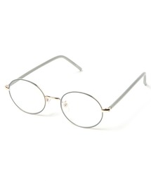 細渕オーバル伊達メガネ