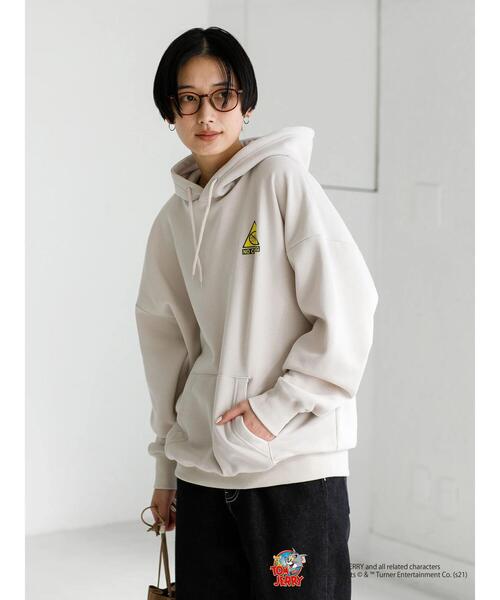 koe（コエ）の「Tom and Jerry cheese hoodie＊（パーカー・レディース・ホワイト/ライトベージュ・LARGE/MEDIUM）」の9枚目の写真