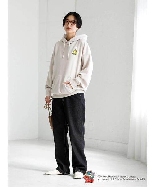 koe（コエ）の「Tom and Jerry cheese hoodie＊（パーカー・レディース・ホワイト/ライトベージュ・LARGE/MEDIUM）」の11枚目の写真