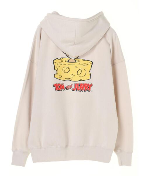koe（コエ）の「Tom and Jerry cheese hoodie＊（パーカー・レディース・ホワイト/ライトベージュ・LARGE/MEDIUM）」の14枚目の写真