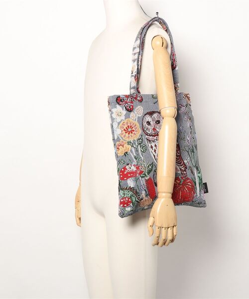 Nathalie Lete(ナタリーレテ)の「Nathalie Lete/Animal tote bag(トートバッグ・レディース・ブルー/イエロー/オレンジ/ブラック/ピンク・FREE)」の13枚目の写真