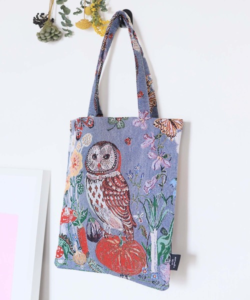 Nathalie Lete(ナタリーレテ)の「Nathalie Lete/Animal tote bag(トートバッグ・レディース・ブルー/イエロー/オレンジ/ブラック/ピンク・FREE)」の3枚目の写真