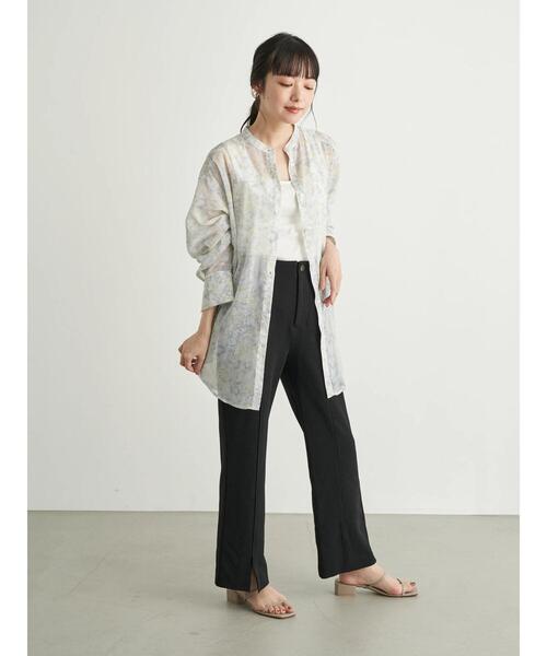 earth music&ecology(アースミュージックアンドエコロジー)の「2wayリブタンクトップ *(タンクトップ・レディース・ブラック/サックスブルー/アイボリー/ライトベージュ・SMALL/MEDIUM)」の12枚目の写真