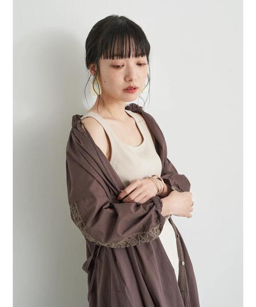 earth music&ecology(アースミュージックアンドエコロジー)の「2wayリブタンクトップ *(タンクトップ・レディース・ブラック/サックスブルー/アイボリー/ライトベージュ・SMALL/MEDIUM)」の14枚目の写真