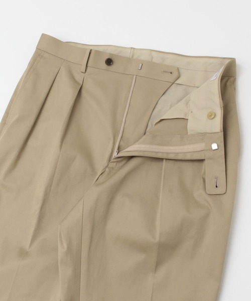 URBAN RESEARCH DOORS（アーバンリサーチドアーズ）の「LIFE STYLE TAILOR　ストレッチコットン2タックパンツ（スーツパンツ・メンズ・ベージュ/カーキ・44/46/48/50）」の13枚目の写真