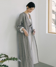 siiwa リネンプリントワンピース