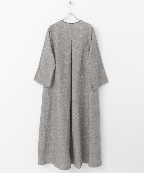 siiwa（シーワ）の「siiwa　リネンプリントワンピース（ワンピース・レディース・ダークグレー・ONE）」の9枚目の写真