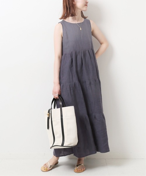 美品✨【オニールオブダブリン】 Pinaforeドレス リネン 麻 ワンピース Spick & Span（スピックアンドスパン）の「【O'NEIL OF DUBLIN