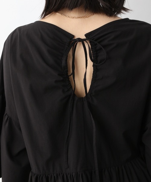 A part by（アパートバイ）の「Coペプラムリボン半袖ブラウス 947034（シャツ/ブラウス・レディース・ライトブルー/ブラック/オフホワイト/オレンジ系その他5・FREE）」の21枚目の写真