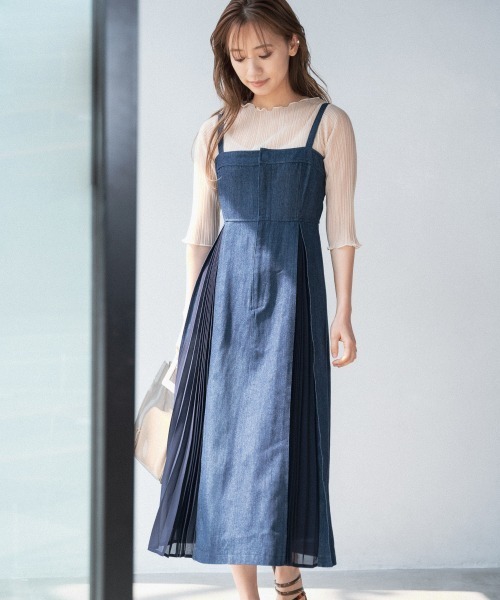 mysty woman（ミスティウーマン）の「シアプリーツメロープルオーバー 941795（Tシャツ/カットソー・レディース・ブラック/アイボリー/グレイッシュブルー/ピンクベージュ・FREE）」の5枚目の写真