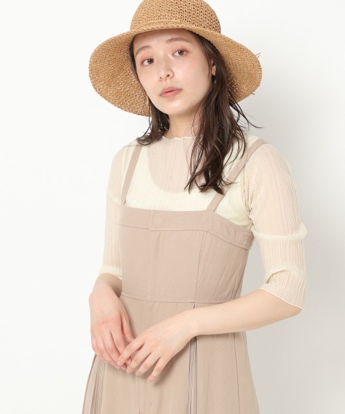 mysty woman（ミスティウーマン）の「シアプリーツメロープルオーバー 941795（Tシャツ/カットソー・レディース・ブラック/アイボリー/グレイッシュブルー/ピンクベージュ・FREE）」の10枚目の写真