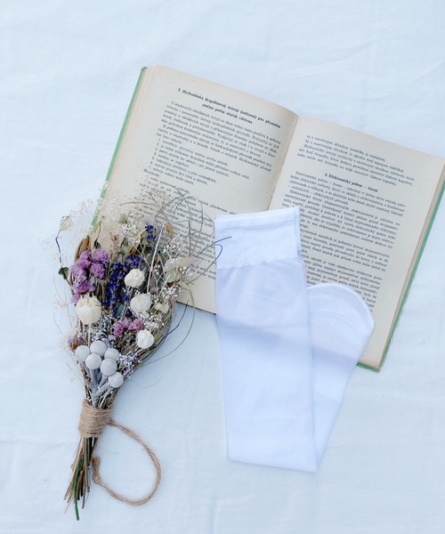 Loueme(ルエム)の「20Dシアーハイソックス(ソックス/靴下・レディース・ホワイト/ブラック・FREE)」の8枚目の写真