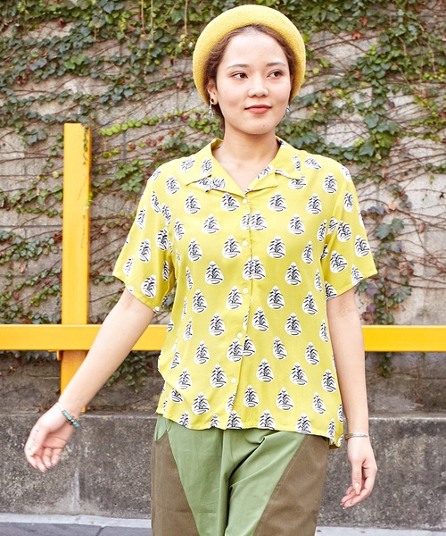 チャイハネ(チャイハネ)の「【チャイハネ】プエブロシャツ(シャツ/ブラウス・レディース・ホワイト/ブラック/ブラウン/イエロー/ブルー・FREE)」の1枚目の写真